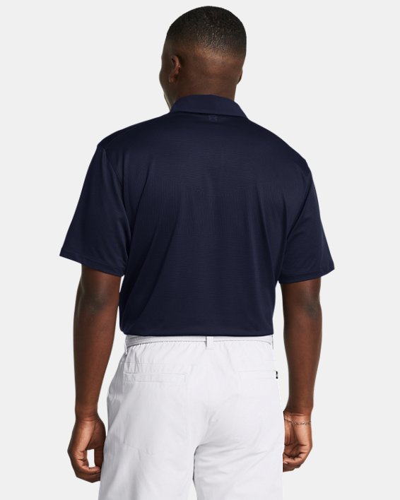 Men's UA Tour Tips Jacquard Polo in Blue image number 1